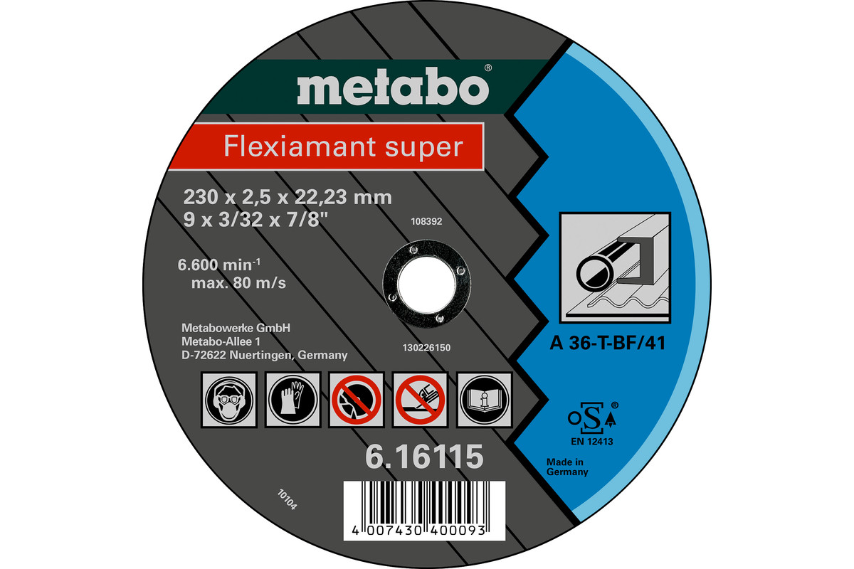 Flexiamant super 125x2,0x22,23 Stahl, TF 42 (616101000) 