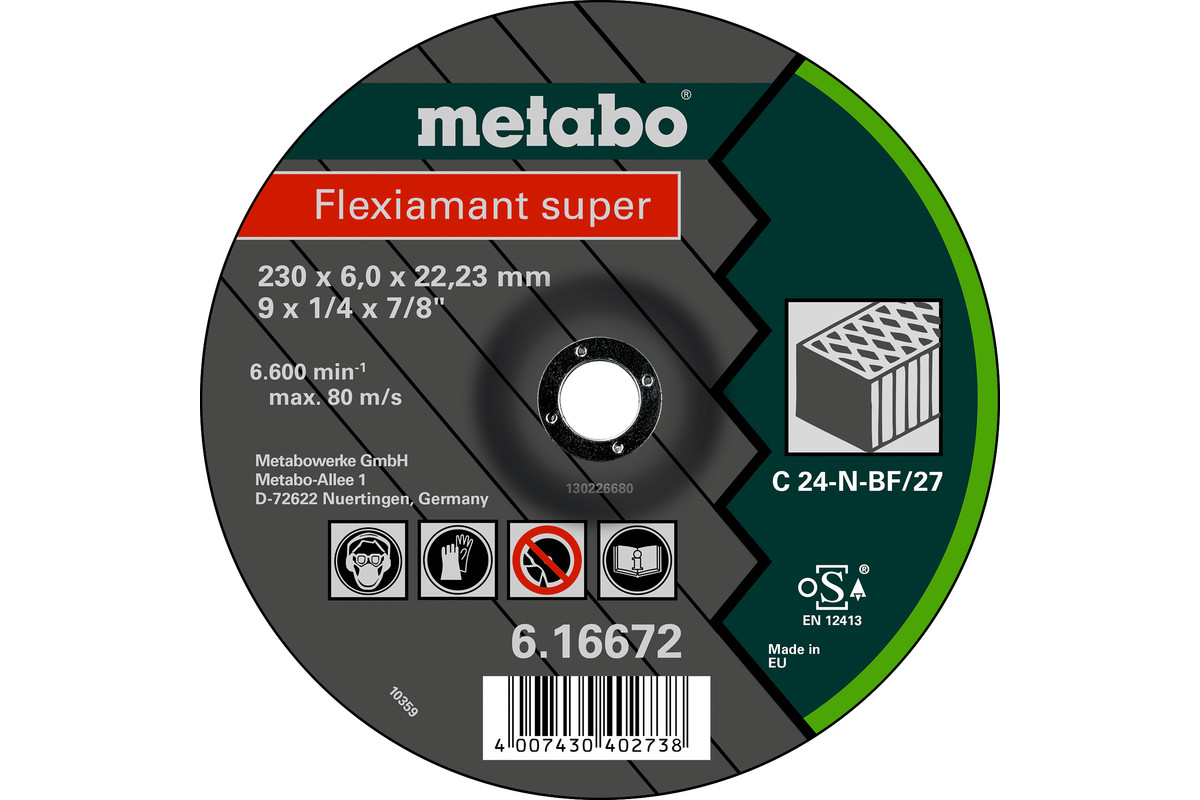 Flexiamant super 125x6,0x22,23 Stein, SF 27 (616731000) 