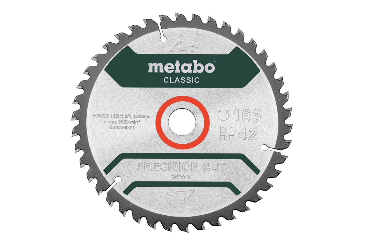 Sägeblatt "precision cut wood - classic"", 165x20 Z42 WZ 5° /B (628027000) 