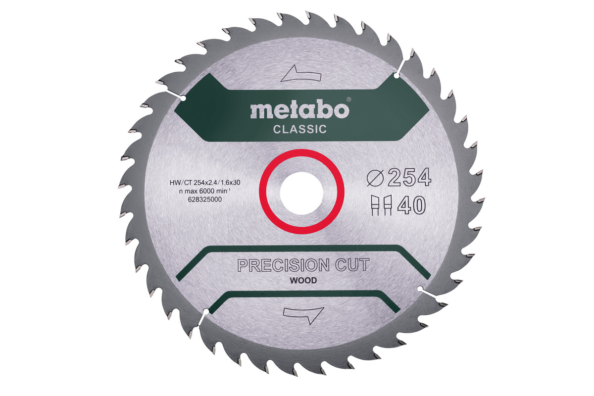 Sägeblatt "precision cut wood - classic", 254x30, Z40 WZ 20° (628325000) 