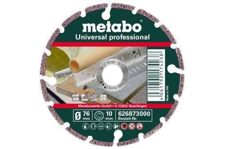 Diamanttrennscheibe, 76x10,0mm, "UP", Universal "professional" (626873000)