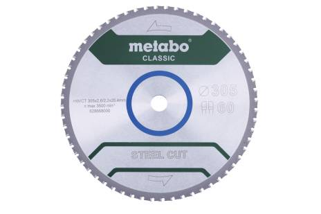 Sägeblatt "steel cut - classic", 305x25,4 Z60 FZ/FA 4° (628668000)