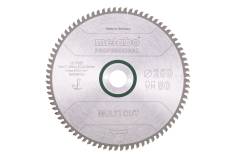 Sägeblatt "multi cut - professional", 250x30, Z80 FZ/TZ, 5° neg. (628088000) 
