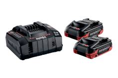 Basis-Set 2 x LiHDX 4.0 Ah + ASC 145 (685306000) 
